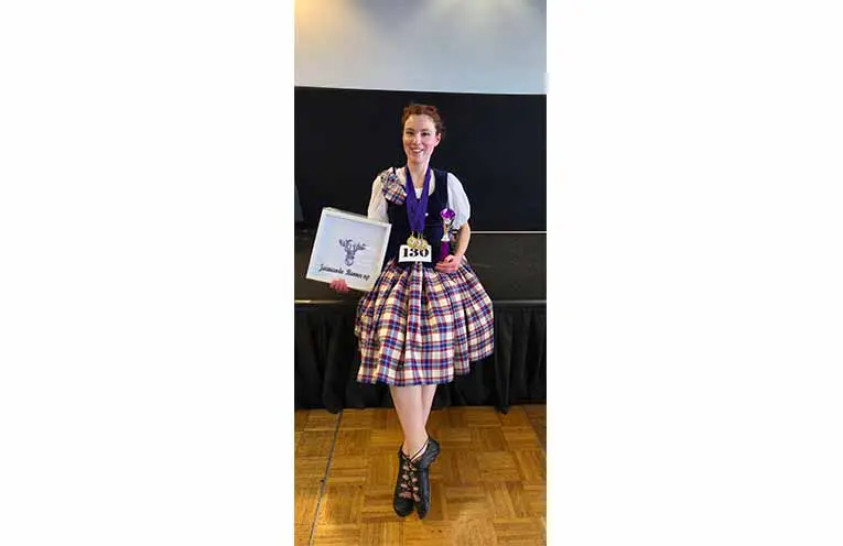 Bonny Hills dancer steps up at Grafton’s annual Highland dancing competition