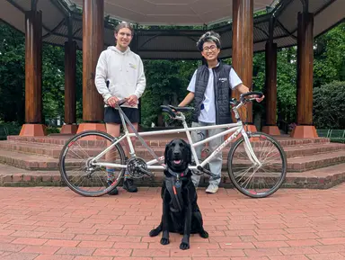 4000 km and a tandem bike: These fellas are raising money for human and canine welfare