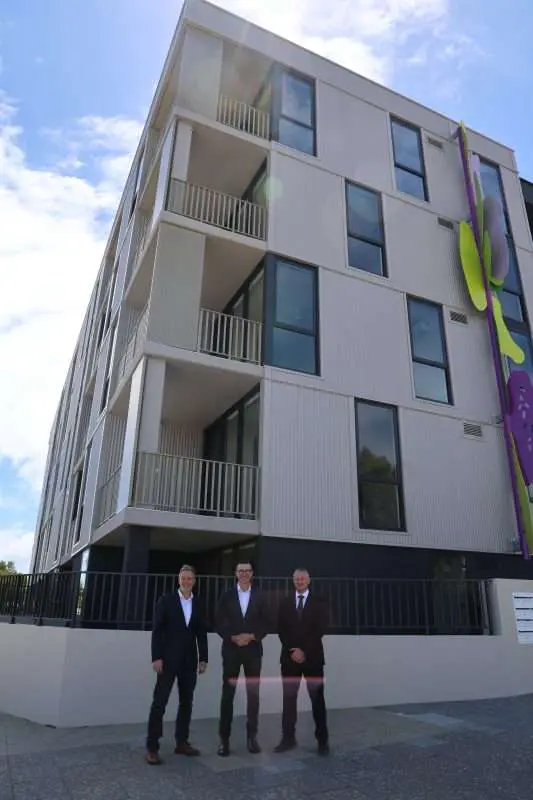 Prefabricated build delivers 38 social homes in North Coogee