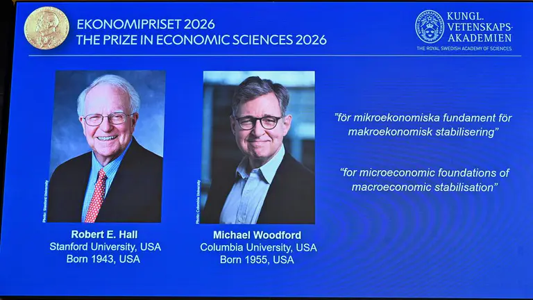 Americans Hall and Woodford win Nobel economics prize