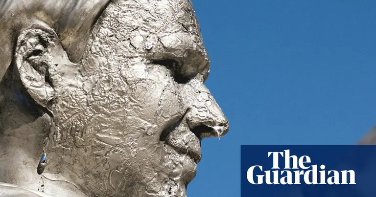 Melting Ron DeSantis statue unveiled to call out his inaction on climate crisis