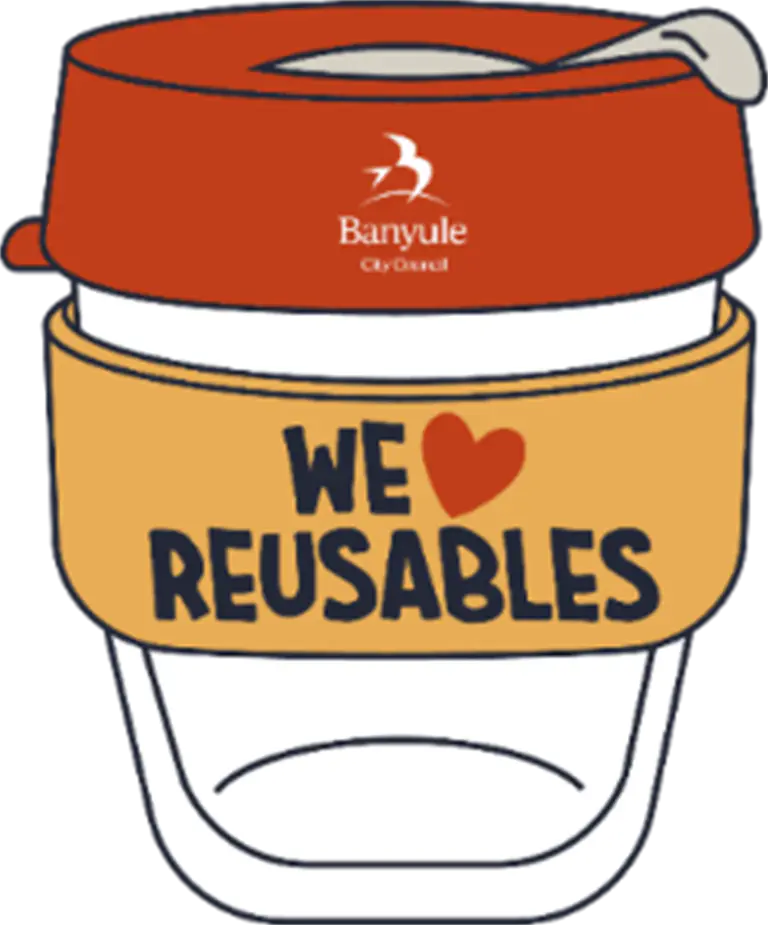 Bring your reusables to participating businesses