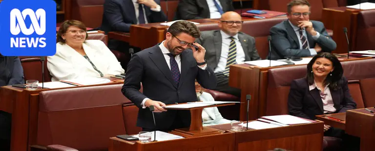 Liberal senator's parting advice as drama in parliament rivals a French film