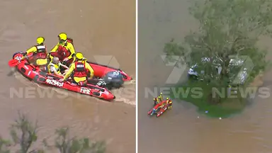 Campers rescued after becoming trapped in Queensland floodwaters as more severe storms predicted