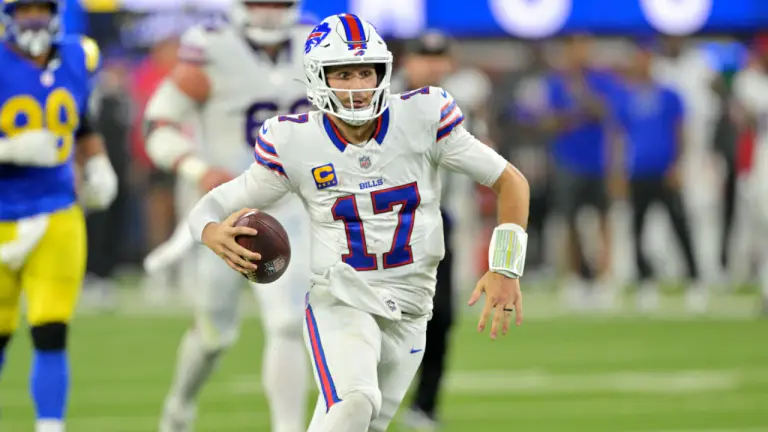 조쉬 앨런 (Josh Allen) 러싱 기록: 램스 (Los Angeles Rams) 상대로 커리어 최고 페이스