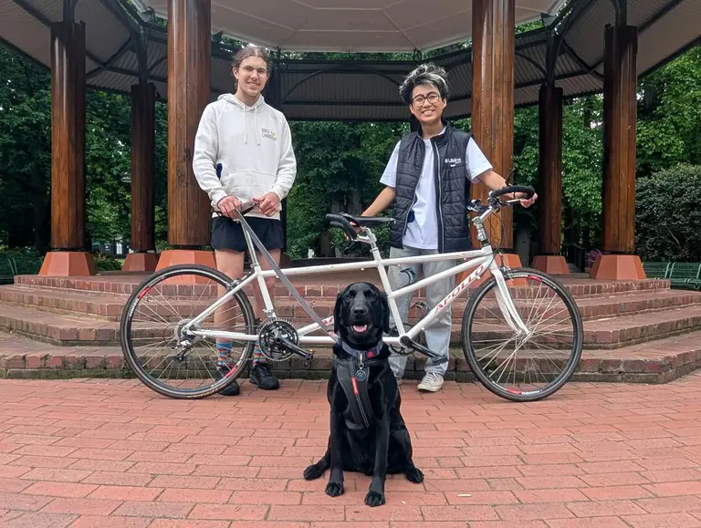 4000 km and a tandem bike: These fellas are raising money for human and canine welfare
