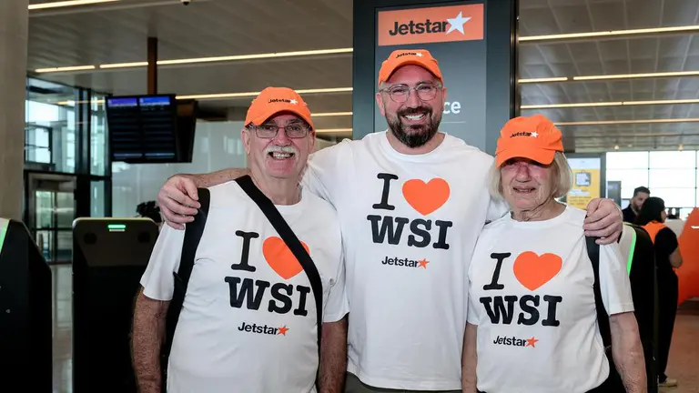 First flight takes off from 'Australia's best airport'
