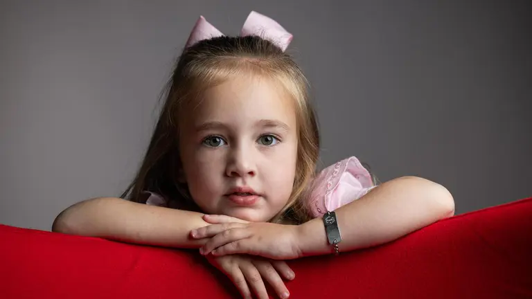 ‘Like running a marathon’: Four-year-old Olive Hay’s cruel battle with exhausting rare syndrome