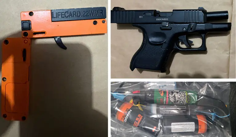 Police allegedly seize stash of guns, weapons during kidnapping investigation