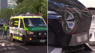 Pedestrian rushed to hospital with serious head injuries after Adelaide CBD crash