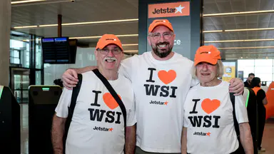 First flight takes off from Australia's best airport'