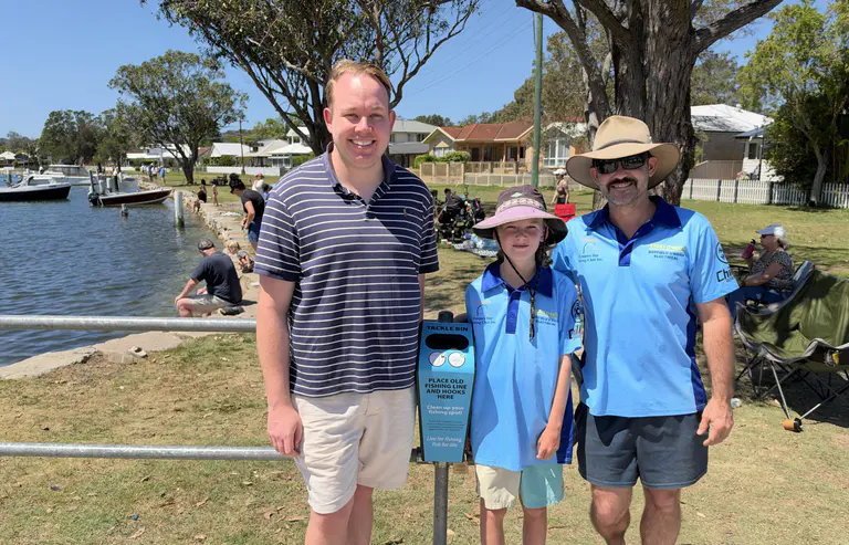 Empire Bay tangle bins help keep waterways clean