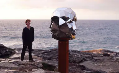 Have you seen Paul Ewart’s giant mirror head as part of Sculpture by the Sea?