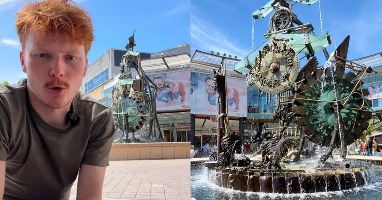 What's the deal with that massive fountain in the middle of Hornsby mall?