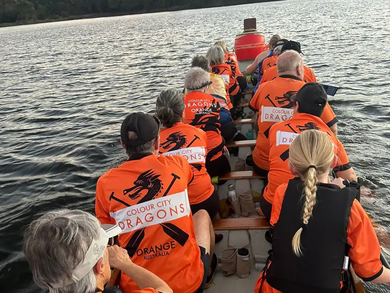 Dragon boaters get ready to fire up