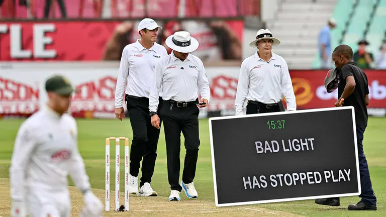 Bad light could be sign of the time in South Africa