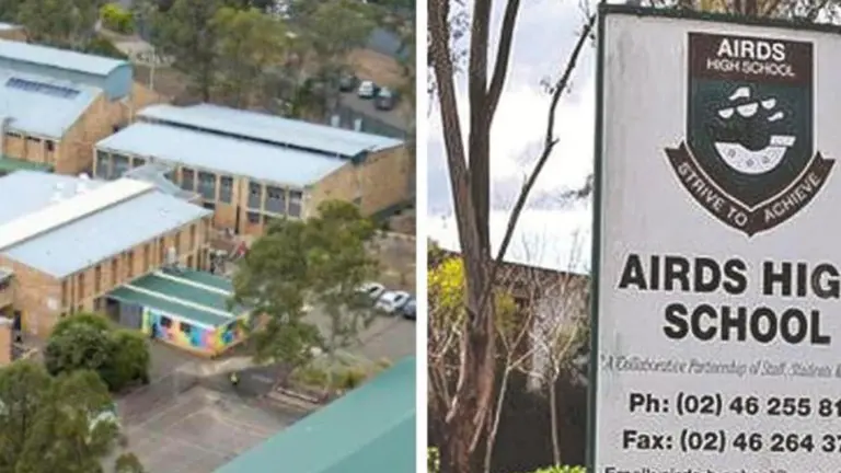 Airds High School evacuated, four students taken to hospital after chemical incident