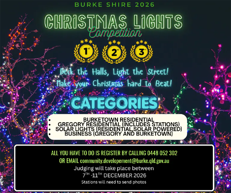 🎄 Burke Shire 2026 Christmas Lights Competition! 🎄