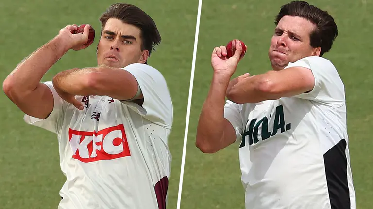 Test hopefuls trade wickets in wild west clash