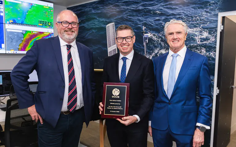 Ocius uncrewed surveillance vessel production and operations centre opened in Sydney
