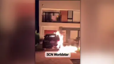 Masked thugs torch car and fire shots at Moorebank home with children inside