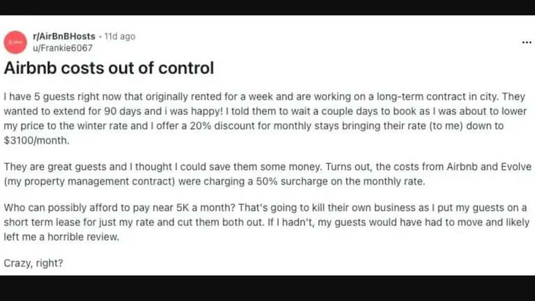 Airbnb host ditches booking platform after discovering massive surcharge