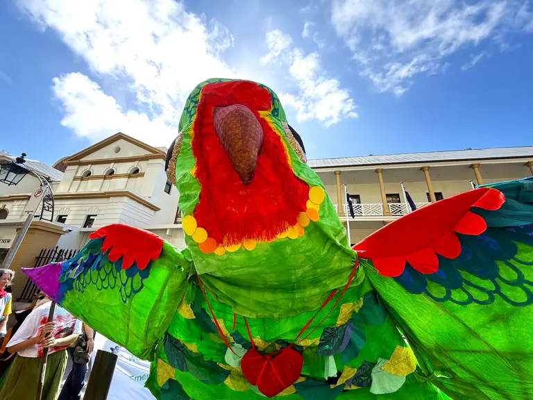 The giant ‘swiftie’ demands an end to coal