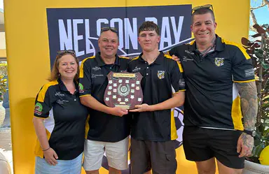 Nelson Bay FC under-16s dedicate championship to late Andy McKenzie