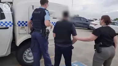 Man allegedly caught in sexual act amid grooming arrest