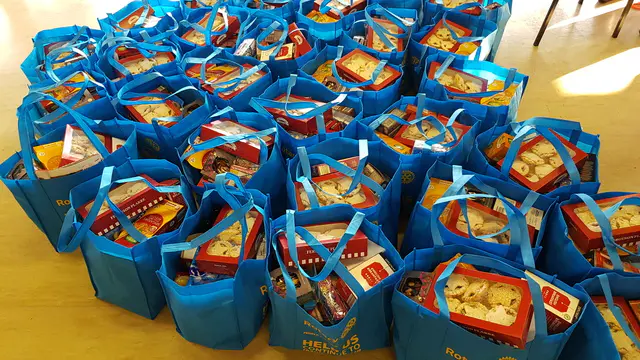 100 bags of Christmas