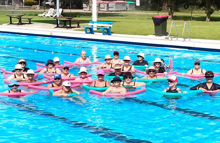 Aqua aerobics at Gloucester pool still bobbing along after 40 years
