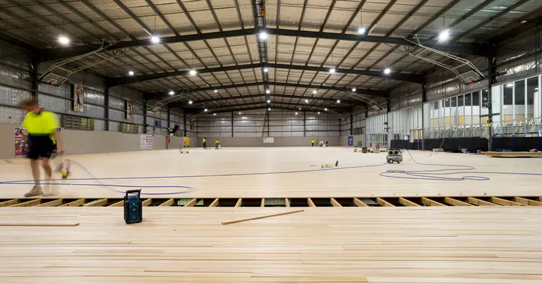 A New floor for the next generation at Dandenong Stadium