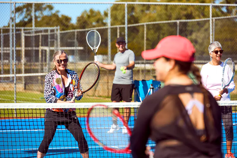 Love tennis or never touched a racquet? Get in on the action at this free tennis festival