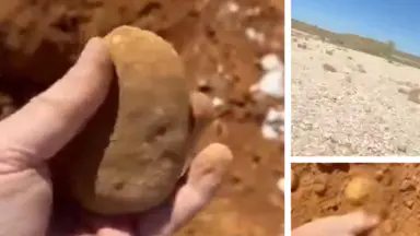 Amateur prospector finds 1.2kg gold nugget worth up to $200,000 near Tibooburra in NSW