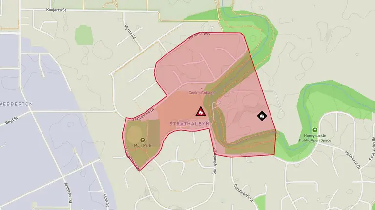 Geraldton bushfire: Strathalbyn residents should monitor conditions after blaze emergency downgraded