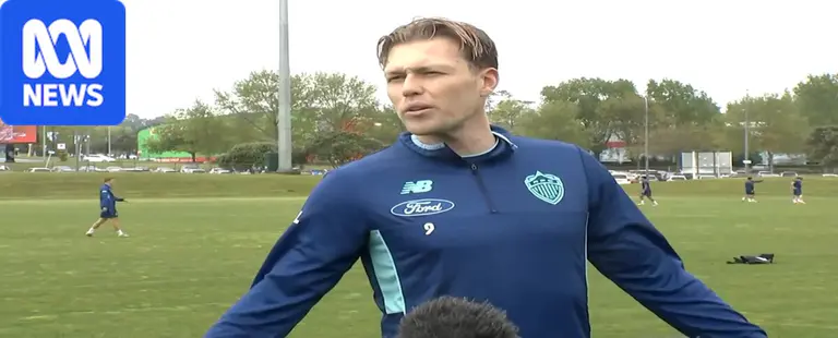 A-League star in fiery exchange with reporter over suspension loophole