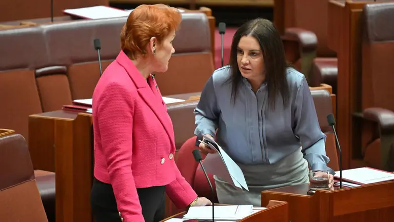 Pauline Hanson says One Nation cartoon mocking Jacqui Lambie’s prolapsed vagina will be changed