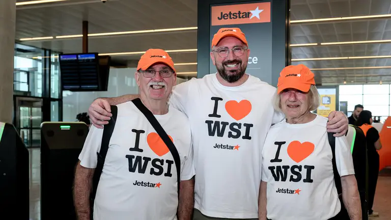 First flight takes off from Australia's best airport'