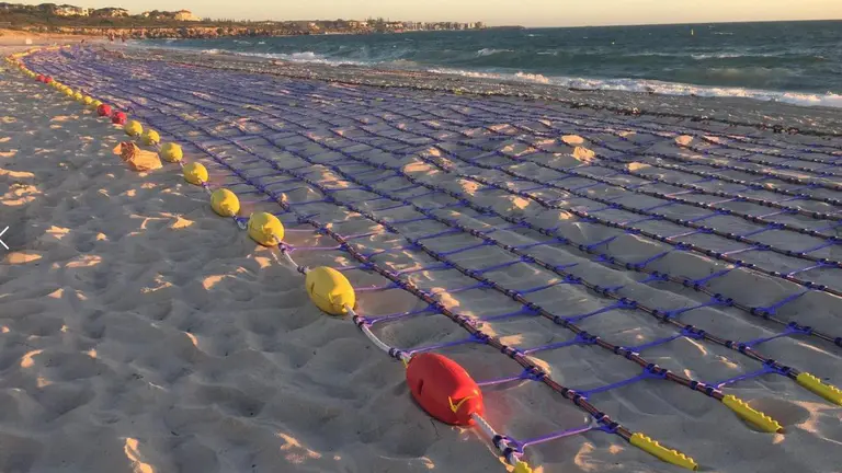 Shark barrier at Quinns Beach on track to return to the water