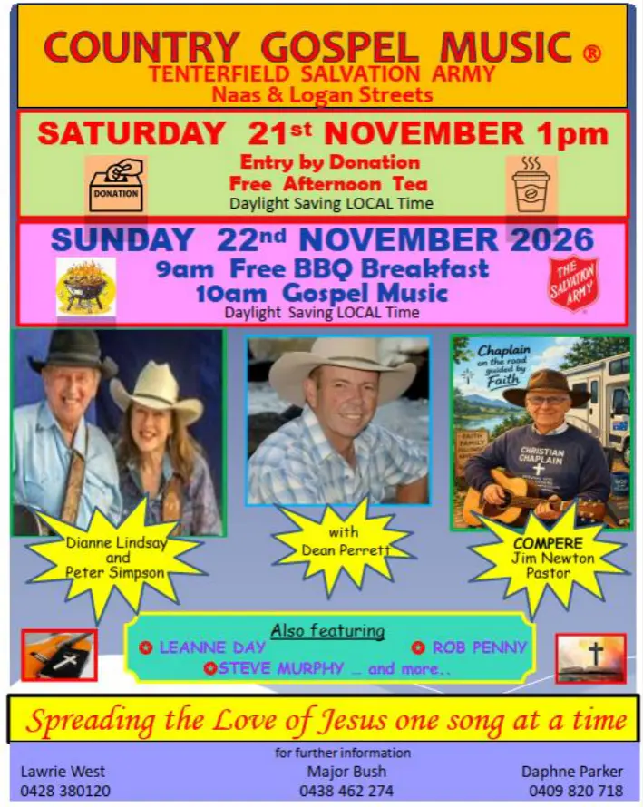 Country Gospel Music – November 21 & 22