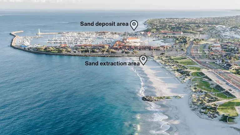 City of Joondalup spends $200,000 shifting sand from Sorrento Beach to Hillarys Beach to protect coastline