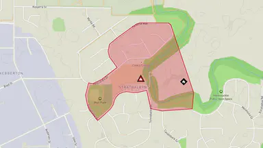 Geraldton 산불: Strathalbyn 주민, 화재 비상 경보 하향 조정 후 상황 주시 필요
