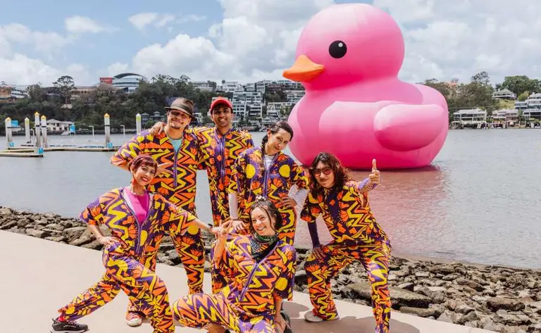 A thousand onsies, one big pink duck and River Pride… must be Melt Festival!