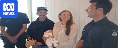 Police who pull over speeding driver find themselves delivering baby