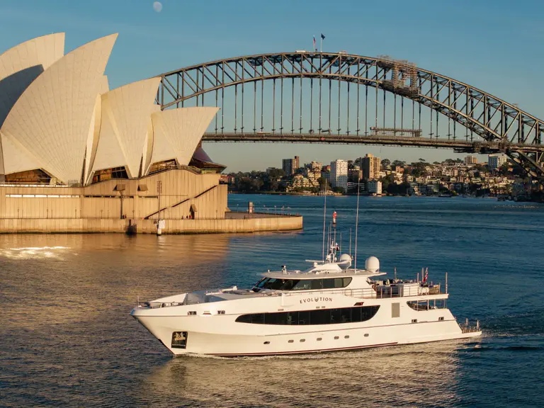 Meet Evolution, the 128ft Superyacht Bringing a New Perspective to Sydney Harbour Charter