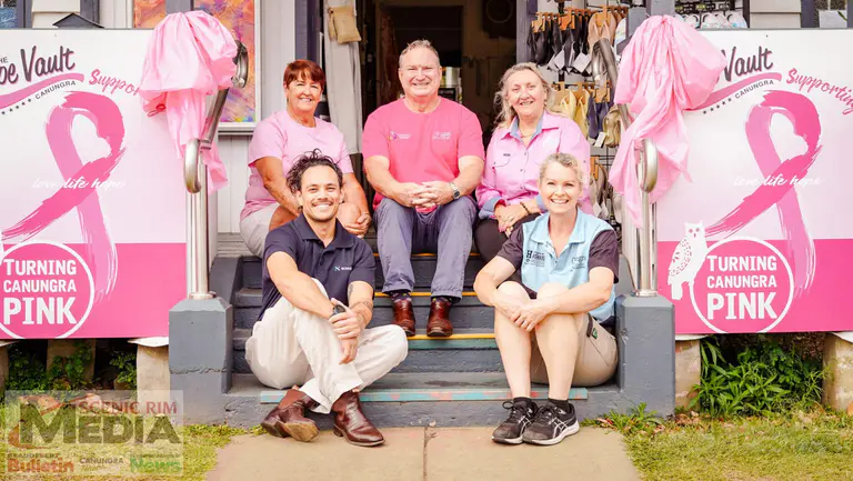 Locals support locals as Canungra turns pink