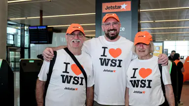 First flight takes off from 'Australia's best airport'