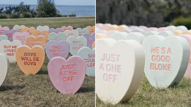 Sculptures By The Sea: Why 60 pastel hearts are haunting an iconic Sydney beach