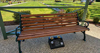 Recycled metals fund cemetery benches for bereaved families