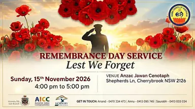 체리브룩, Anzac Jawan 전쟁기념비에서 전사한 군인들을 추모